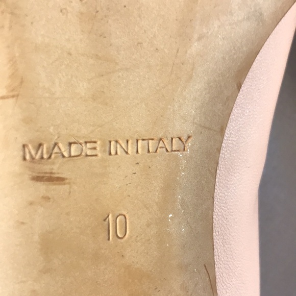 Everlane The Day Heel  Women's Pale Pink Nude Leather Block Heel Slip On Shoes - Picture 7 of 8